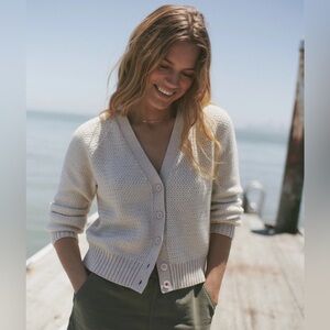 NEW Marine Layer Robin Textured Cardigan in Seashell